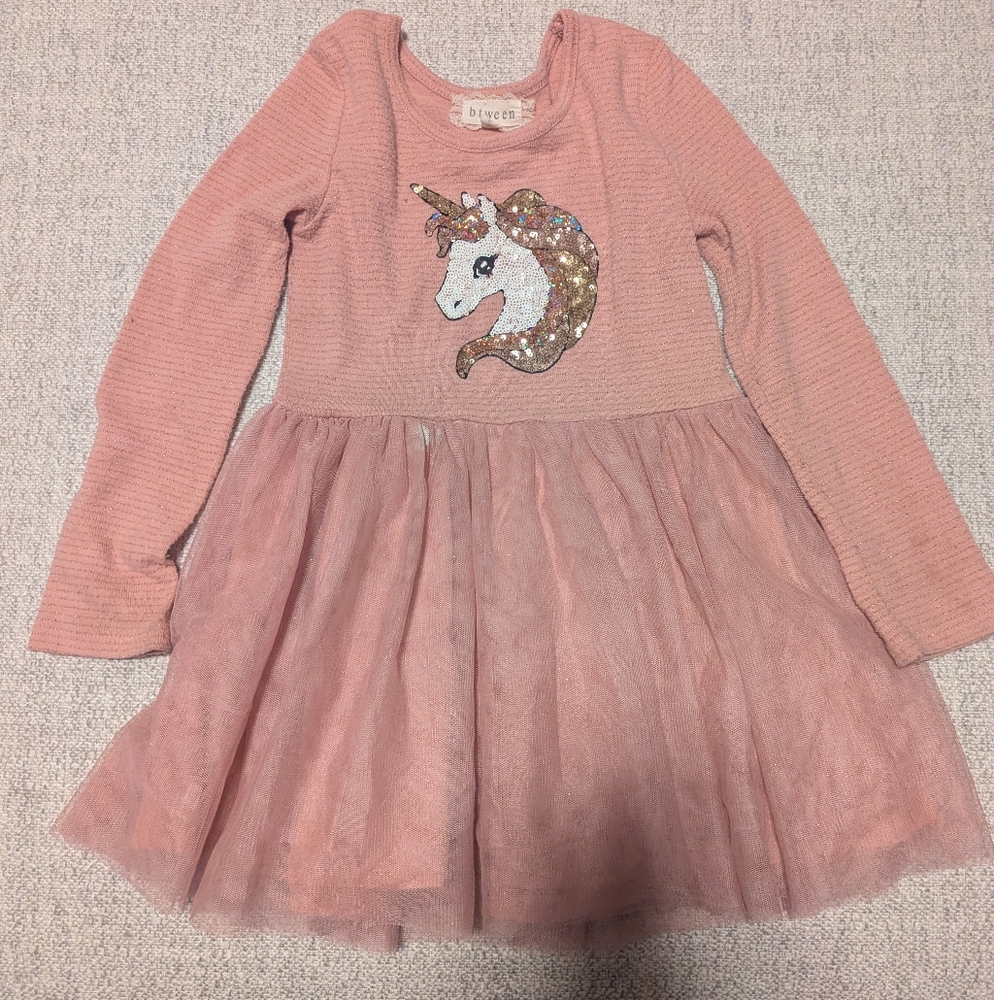 Pink Unicorn Dress for Kids